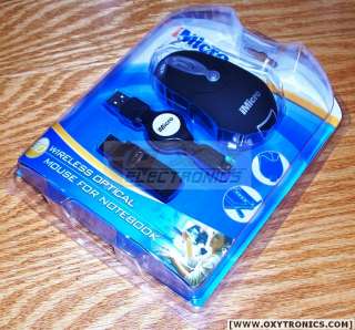 iMicro Wireless Optical Mouse for Laptops, Netbooks, Notebooks 