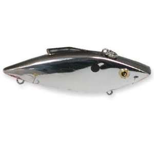  Tiny Trap, Chrome with Black Back Bill Lewis Lures, Rat L Trap 