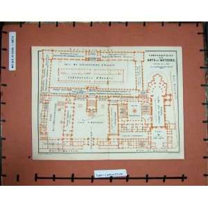   MAP FRANCE 1913 PLAN CONSERVATOIRE ARTS METIERS MARTIN: Home & Kitchen