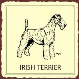  Irish Terrier Vintage Metal Animal Retro Tin Sign