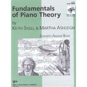  Fundamentals of Piano Theory Teachers Answer Book: Level 