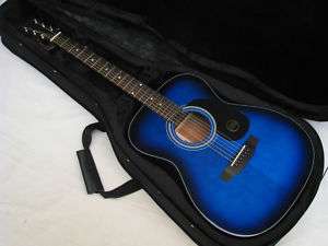 ARIA AF 25 BLS acoustic GUITAR new Blue AF 25BLS w/CASE  