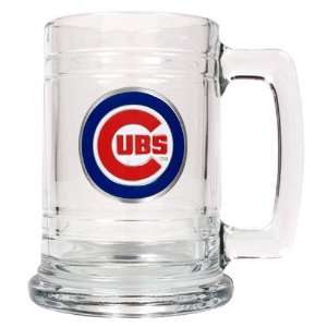  Chicago Cubs 15 oz. Glass Tankard: Sports & Outdoors