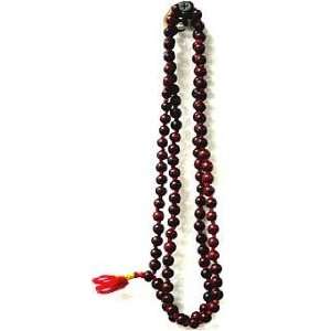   Red Sandalwood 108 Beads Religious Rosary (Japa Mala) 