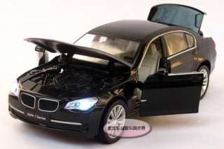 New BMW 750Li 1:32 Alloy Diecast Model Car With Sound and Light Black 