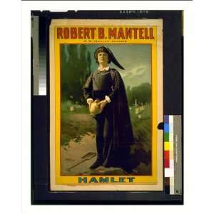   Theater Poster (M), Robert B Mantell Hamlet