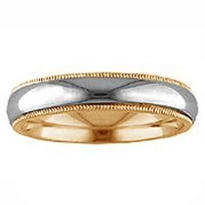  ARTCARVED Silk 14k Two Tone Gold Womens Wedding Band ArtCarved 