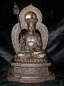Tibet Purple Bronze Statue Ksitigarbha Bodhisattva  