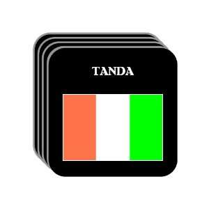 Ivory Coast (Cote dIvoire)   TANDA Set of 4 Mini Mousepad Coasters