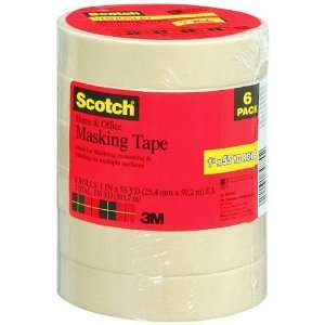  Scotch Masking Tape   6 pack: Home Improvement