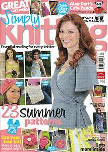 SIMPLY KNITTING Magazine #82 July 2011 ALAN DART @New@  