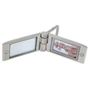 Stainless Steel Mirror & Frame Key Chain: Home & Kitchen