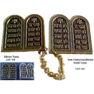  Talit Clips Ten Commandments Tablets /Star of David