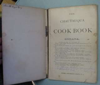 Title The Chautauqua Cook Book.