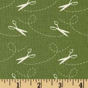  44 Wide Tailor Made Scissors Olive Fabric By The Yard 