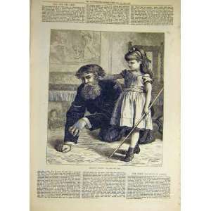 1872 V#Tableaux Vivants Una Lion Girl Man Child Print 