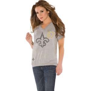 New Orleans Saints Womens Heather Grey All Star Hoodie from Touch by 
