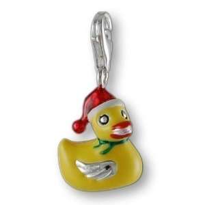  MELINA Charms clip on pendant christmas duck sterling 