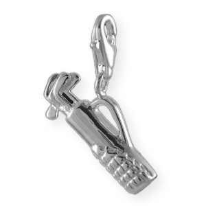  MELINA Charms clip on pendant golf racket sterling silver 