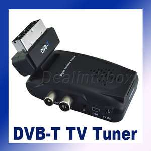 Scart Digital HD TV Box Tuner DVB T Freeview Receiver  