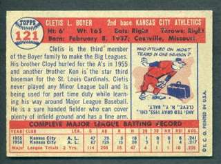 1957 Topps #121 Cletis Boyer Rc Rookie ExMt EX Mint  