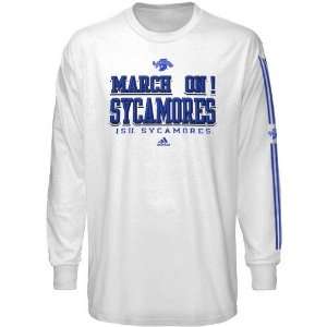 NCAA adidas Indiana State Sycamores White Victory Song Long Sleeve T 