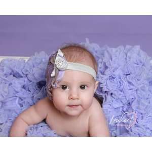  Lavender Goose Vintage Curly Feather Headband: Beauty