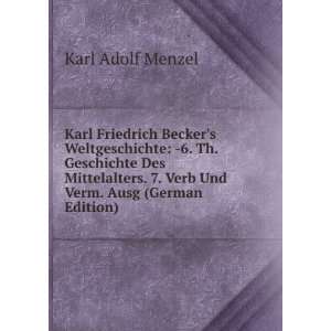   Verb Und Verm. Ausg (German Edition) Karl Adolf Menzel Books