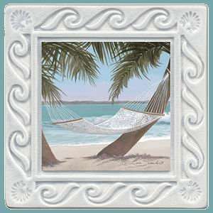   AKLS3 Absorbent Coaster Set In the Swing  Nautical: Kitchen & Dining
