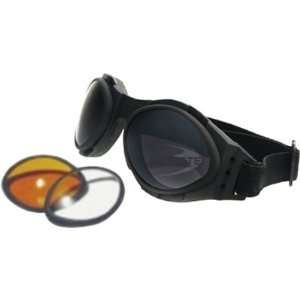 Bobster Bugeye II Interchangeable Motorcycle Harley Sunglasses/Goggles 