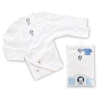 Gerber Brand White 2pk Long Sleeve Side Snap Shirt   Newborn (5 8lbs)