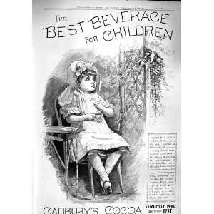   1890 Advertisement Cadburys Cocoa Drinking Chocolate: Home & Kitchen