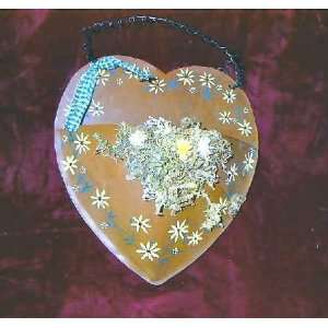  3D Heart Shaped Copper Wall Hanging Decor Mail Holder 