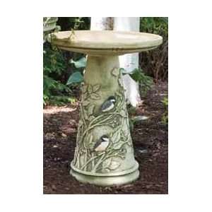  Chickadee Birdbath Top w Glazed Interior: Pet Supplies