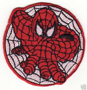 Spiderman In Web Superhero Embroidered Iron On Patch  