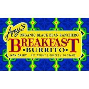 Amys Organic Breakfast Burrito, 6 Oz (Pack of 12):  