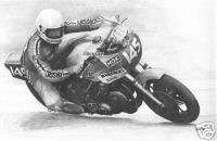 GRAEME CROSBY   Kawasaki   Ltd. Edition Print  