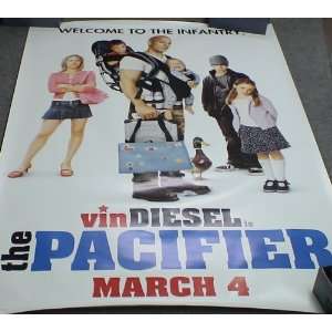  THE PACIFIER 4X6 BUS STOP MOVIE POSTER VIN DIESEL 