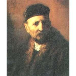  Oil Painting Bust of an Old Man with a Beret Rembrandt 
