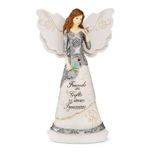 Elements Friend Angel Figurine by Pavilion, 8 Inch, Holding Butterfly 