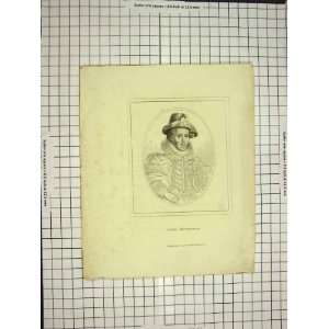  1814 Antique Portrait Lord Mountjoy: Home & Kitchen