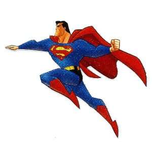 Send Birthday Cake on Superman Flying In Cape Super Hero Dc Comic Heat Iron On Transfer For