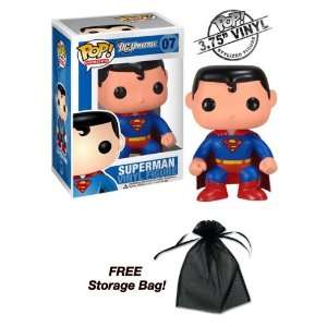    Superman Vinyl Figure w/Free Mesh Storage Bag Toys & Games