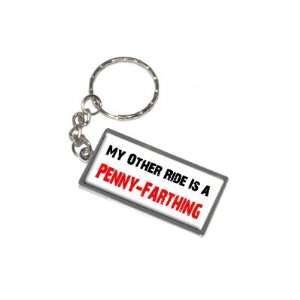   Ride Vehicle Car Is A Penny Farthing   New Keychain Ring: Automotive