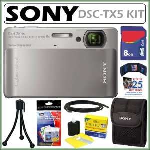  Sony Cyber shot® DSC TX5 10.2MP CMOS Digital Camera with 