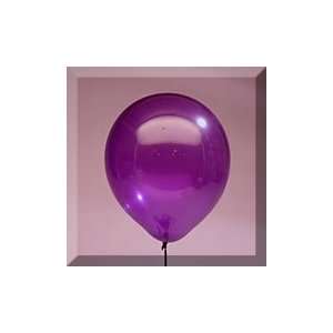     12 Deep Purple Transparent Latex Balloon