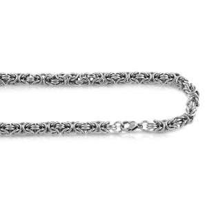  Steel Byzantine Chain Necklace Jewelry