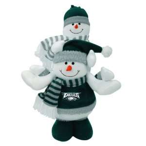   Plush Double Stacked Snowman Christmas Decoration 18 Home & Kitchen