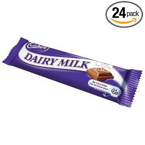 Cadbury Dairy Milk, 1.73 Ounce Units (Pack of 24):  Grocery 