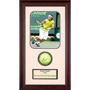 Rafael Nadal Autographed Tennis Ball Shadowbox Everything 
